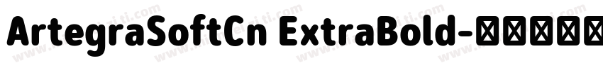 ArtegraSoftCn ExtraBold字体转换